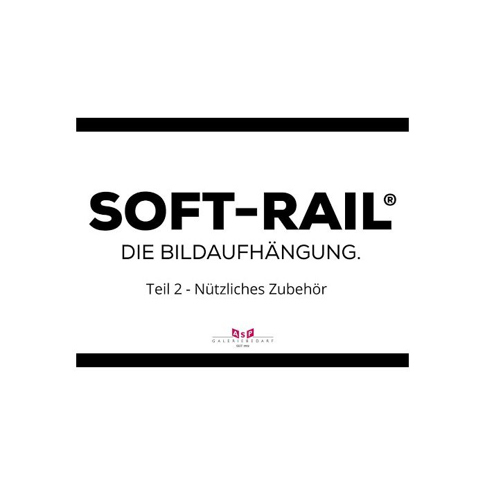 8 x 2m 16 Meter Bilderschienen Set Soft-Rail Galerieschienen All Inclusive 