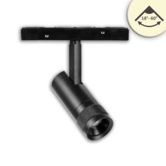 ISOLED Track48 Schienen-Strahler schwarz, 7W, 3000K