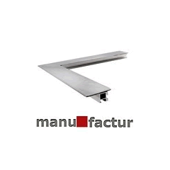 Geschliffener Stahlrahmen mit Schattenfuge