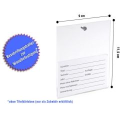 Beschriftungshalter zur Wandbefestigung