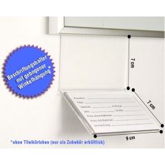 Beschriftungshalter mit gebogener Winkelhängung