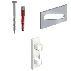 NEWLY Montageset für R70 Bilderschiene Museum Line, Weiß