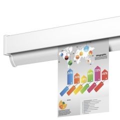 NEWLY Klemmschiene R50 für Fotos, Zeichnungen, Notizen, etc.