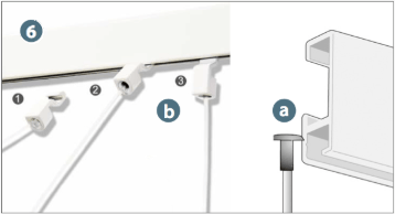 Deckenclip für Systemdecken T24 mit M8 Gewinde Kralle; vernickelt